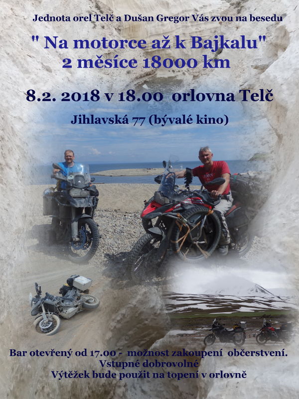Dušan Gregor "Na motorce až k Bajkalu" 2 měsíce 18000 km
