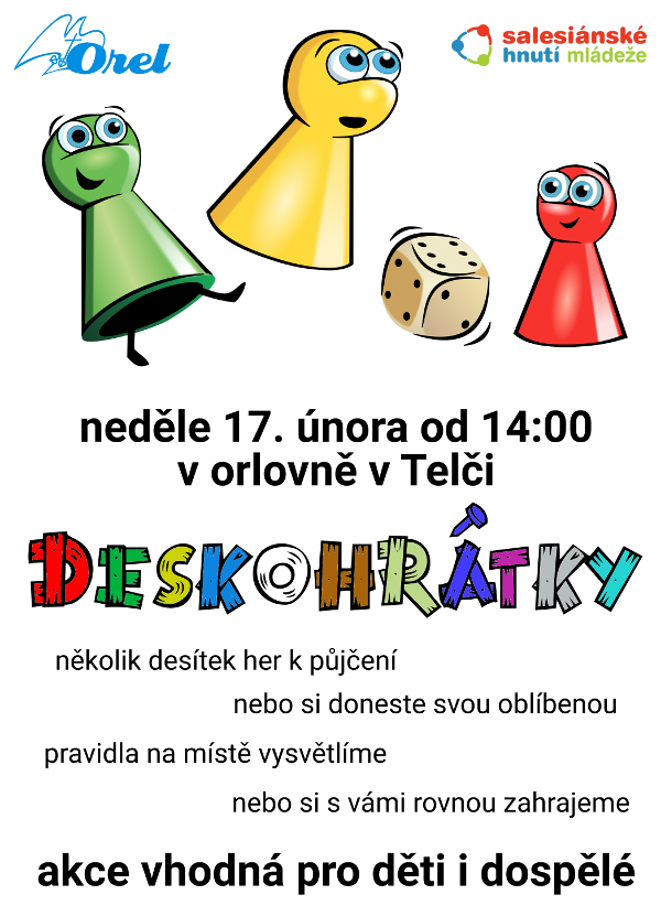 neděle 17. února od 14 hodin v orlovně