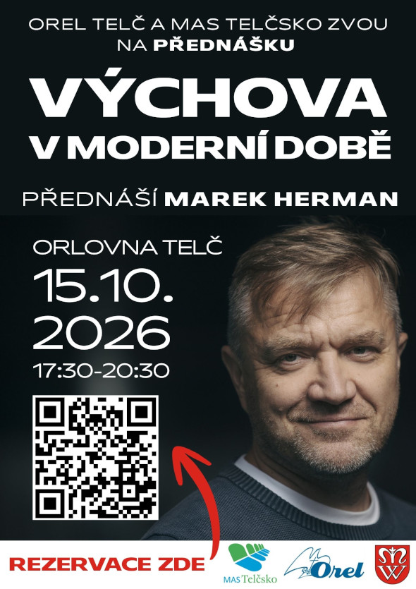 Plakát na besedu s Markem Hermanem